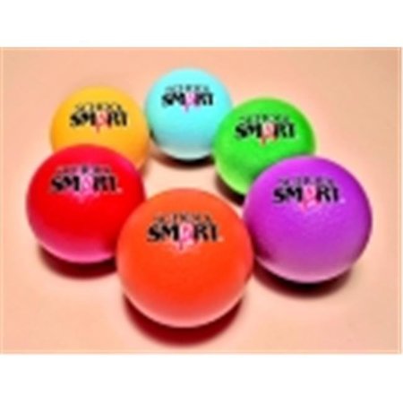 SCHOOL SMART School Smart Ball Foam Technoskin Medium Bounce 70 mm. Set Of 6 1328185